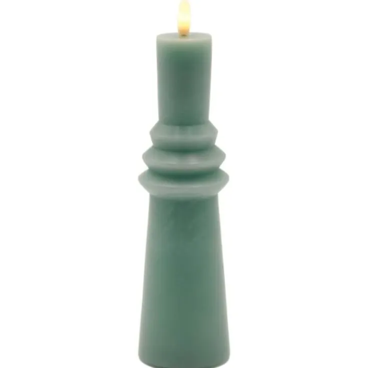 Clearance Sille Nordic Sculpture Ringet kunstig stearinlys, Sirius|Kunstige Stearinlys