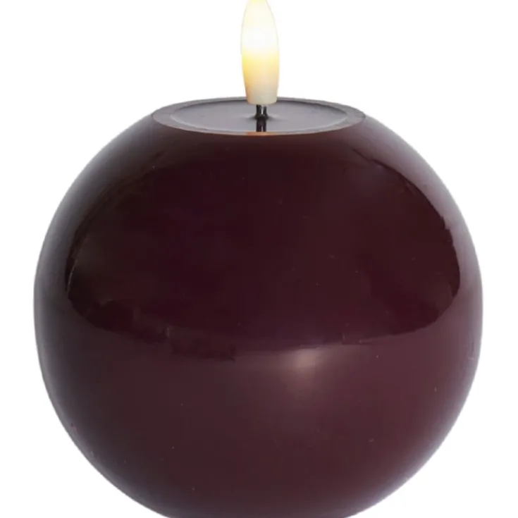 Hot Sille rundt LED bloklys, batteri, Sirius|Kunstige Stearinlys