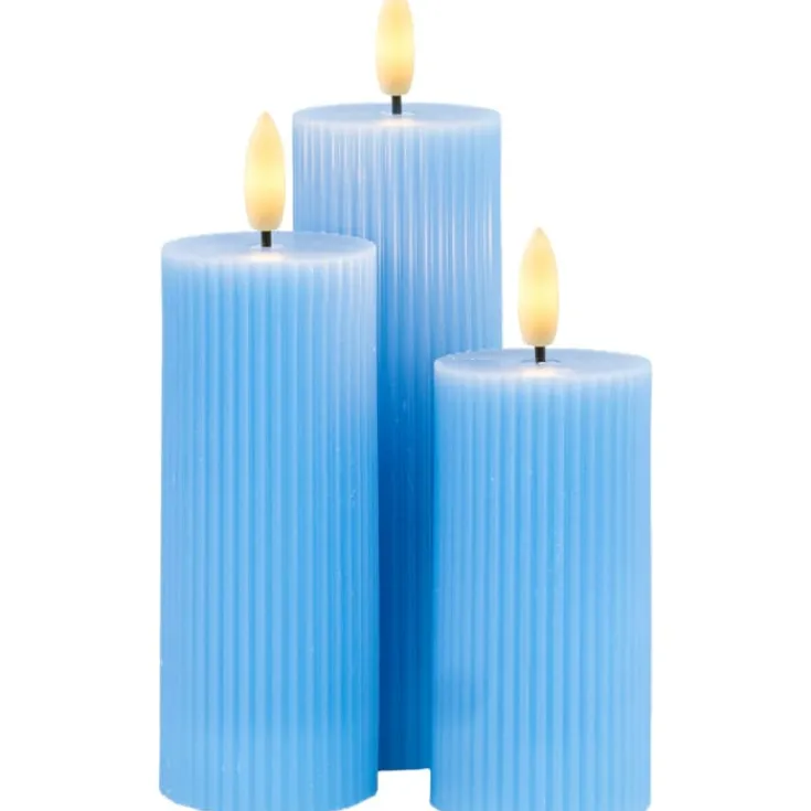 Outlet Smilla LED bloklys, genopladelig, Sirius|Kunstige Stearinlys