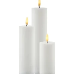 Smilla LED bloklys, genopladelig, Sirius|Kunstige Stearinlys