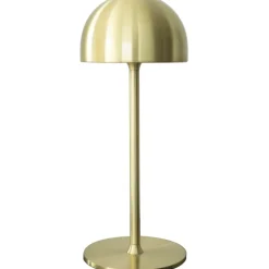 Outlet Tim genopladelig bordlampe, messing, 30 cm Udendørs Bordlamper|Genopladelige Lamper