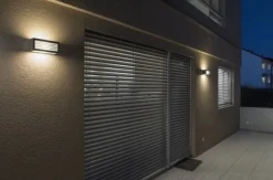Box_L udendørs væglampe Slv