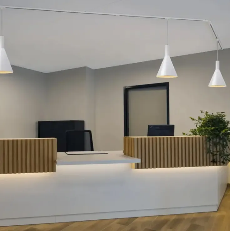 Hot 1-faset strømskinne, , hvid Strømskinner|Slv