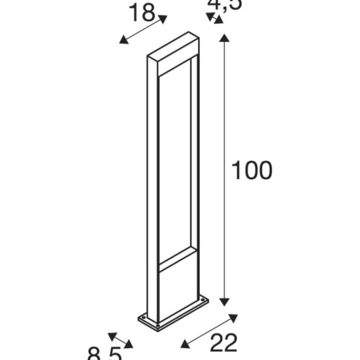 Clearance Flatt Pole havelampe, brun, Havelamper