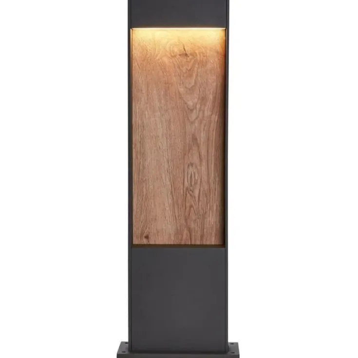 Flatt Pole havelampe, brun, Havelamper