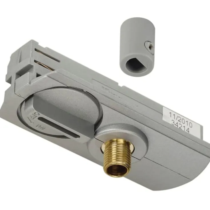 New pendeladaptor med udvendigt M10 gevind, grå Slv