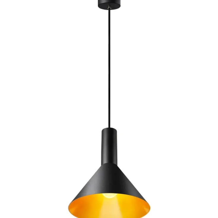 Clearance Phelia pendel, sort/guld, Slv