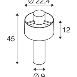 Photoni pullert, sort, Havelamper