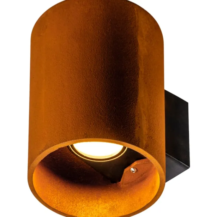 New Rusty udendørs væglampe, rund Udendørs Væglamper|Slv