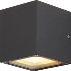 Sale Sitra Cube udendørs væglampe, uplight /downlight, antracit Udendørs Væglamper|Slv