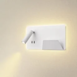 Outlet Somnila USB væglampe, hvid, Slv