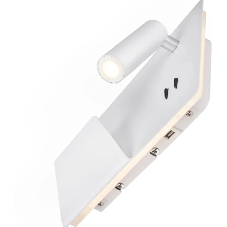 Discount Somnila USB væglampe, hvid, Slv