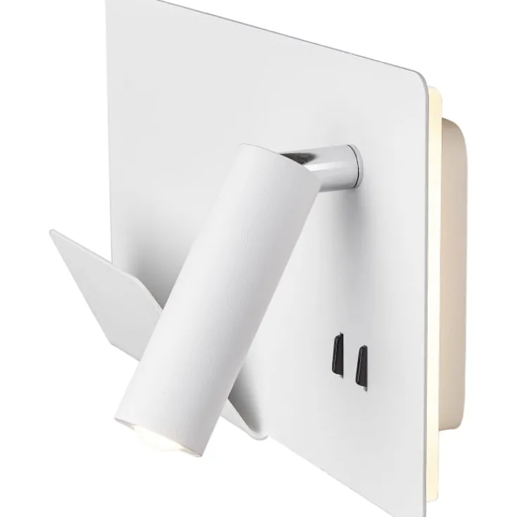 Discount Somnila USB væglampe, hvid, Slv