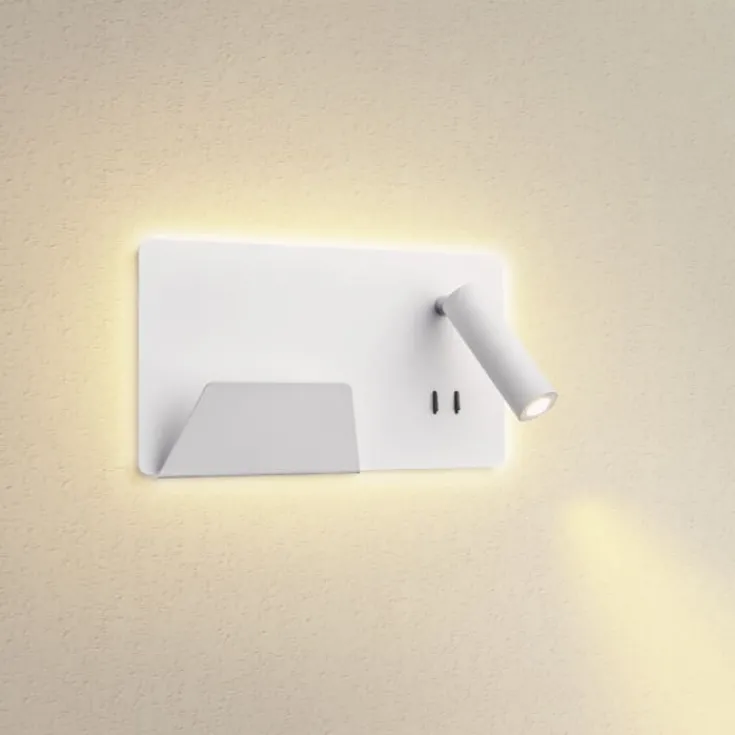 Discount Somnila USB væglampe, hvid, Slv