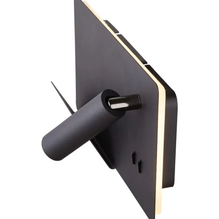 Hot Somnila USB væglampe, sort, Slv