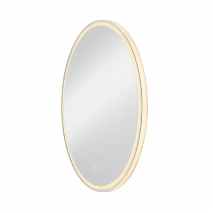 Discount Trukko spejl med lys, Ø60 cm Spejle Med Lys|Slv
