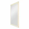 New Trukko spejl med lys, 80x60 cm Spejle Med Lys|Slv