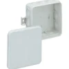 Clearance forgreningsdåse, 85x85x37 mm, lysegrå Samledåser