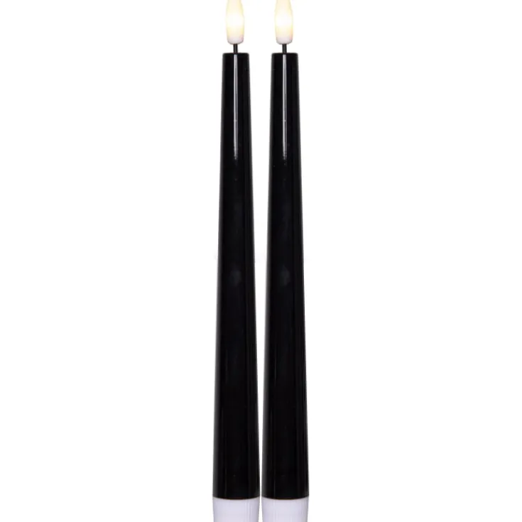 New Candy LED kronelys, batteri, 26 cm, 2-pak Kunstige Stearinlys