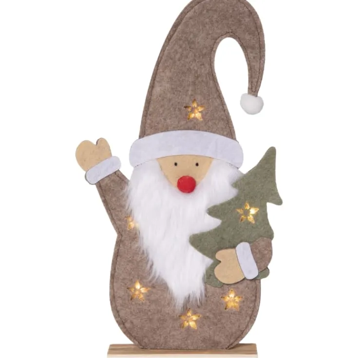 Outlet Fabbe nisse med lys, 30 cm Julepynt Med Lys