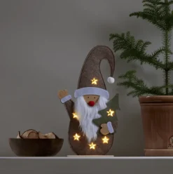 Outlet Fabbe nisse med lys, 30 cm Julepynt Med Lys