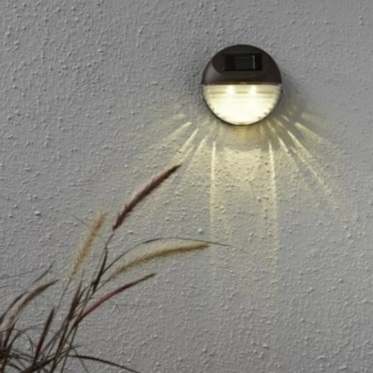 Fency solcelle væglamper, 3 stk Solcellelamper