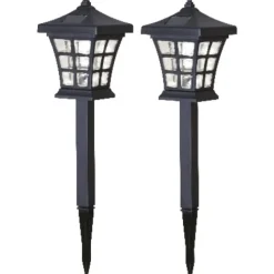 Clearance Nippon solcelle bedlamper, 2-pak Solcellelamper|Udendørs Batterilamper