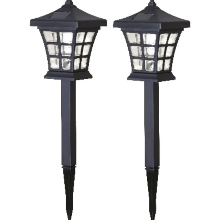 Clearance Nippon solcelle bedlamper, 2-pak Solcellelamper|Udendørs Batterilamper