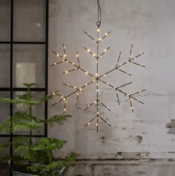 Sale Niva snefnug med lys, Ø56 cm Julepynt Med Lys