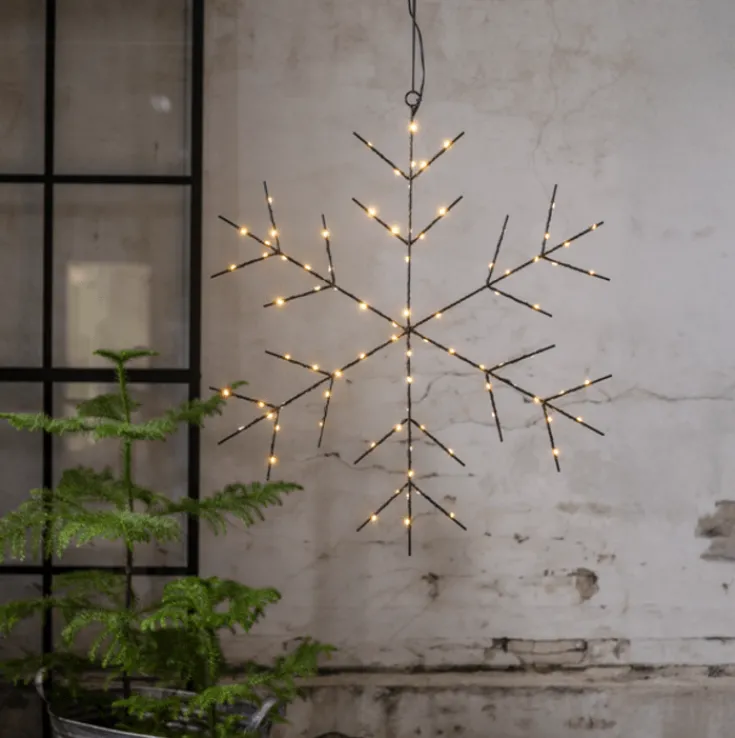 Sale Niva snefnug med lys, Ø56 cm Julepynt Med Lys