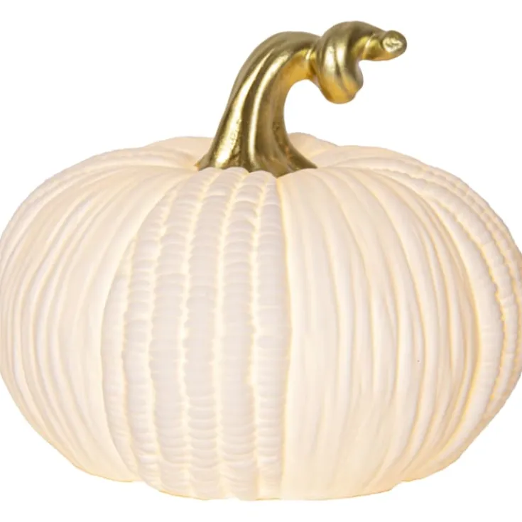 Outlet Pumpkin græskar med lys, Julepynt Med Lys