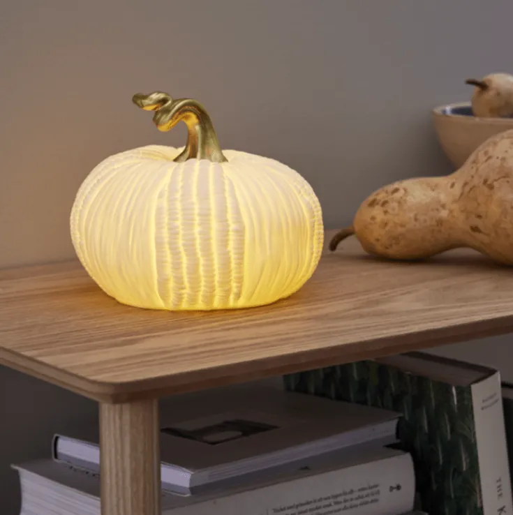 Outlet Pumpkin græskar med lys, Julepynt Med Lys