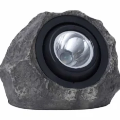 Rocky solcellelampe sten, varmt hvidt lys Solcellelamper|Udendørs Batterilamper