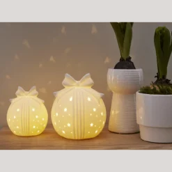 Outlet Rozy julekugle med lys, Julepynt Med Lys