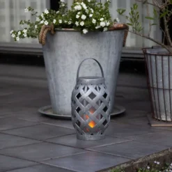 New solcelle lanterne, flammelys Udendørs Bordlamper|Solcellelamper