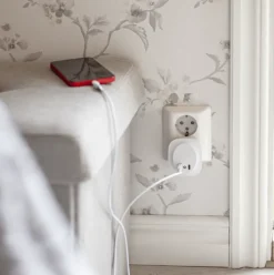 Discount vågelampe med sensor & USB A & C Natlamper
