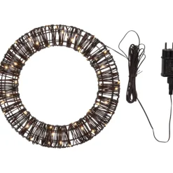 New Vicke krans med lys, batteri, 30 cm Julepynt Med Lys