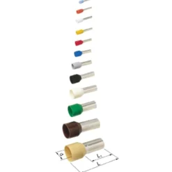 Best 100 stk isoleret terminalrør, Kabelsko, Terminalrør Og Pressemuffer