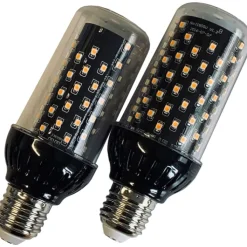 10 stk Firelamp E27 flammepære, 2700K, 3W Led Pærer
