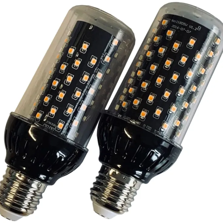 10 stk Firelamp E27 flammepære, 2700K, 3W Led Pærer