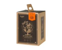 Outlet 2 stk Globus med lys, orange Globus Med Lys