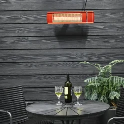 Hot 4 stk Eco High-line terrassevarmer, infra, 2000W, Terrassevarmere