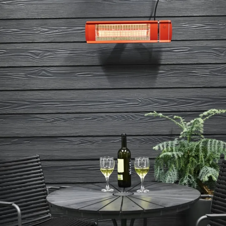 Hot 4 stk Eco High-line terrassevarmer, infra, 2000W, Terrassevarmere