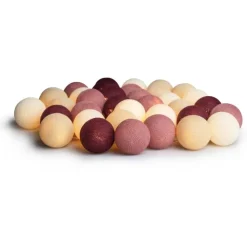 Clearance 3 stk Dusty Pink lyskæde, 20 kugler Lyskæder