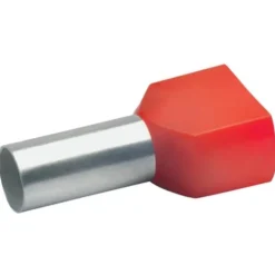 Sale 100 stk isoleret dobbelt terminalrør, kobber, 2 x 10,0 mm², 26 mm Kabelsko, Terminalrør Og Pressemuffer