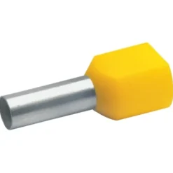 Sale 100 stk isoleret dobbelt terminalrør, kobber, 2 x 6,0 mm², 26 mm Kabelsko, Terminalrør Og Pressemuffer
