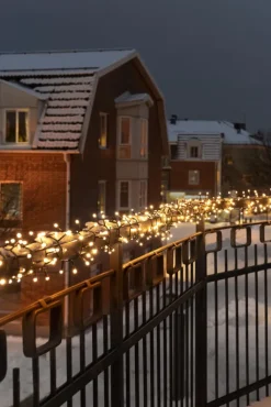 6 stk Cluster udendørs lyskæde, 400 varm hvide lys, 8,78 meter Udendørs Julelys
