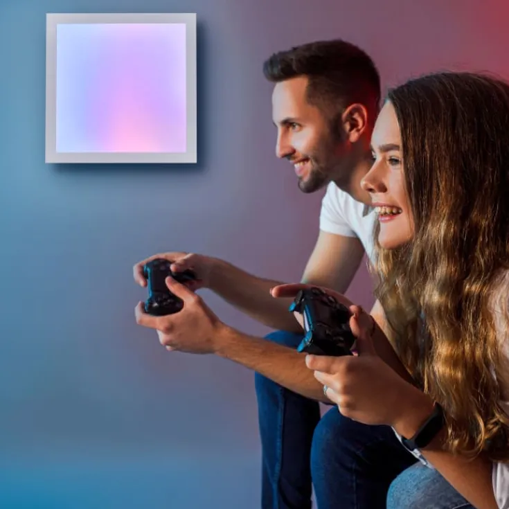Sale 3 stk Smart+ Wifi Planon Magic plafond, farveskift + hvid, Indendørs Belysning