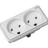 Online 10 stk LK EDB stikkontakt 2 modul Fuga Stikkontakter|Stikkontakter