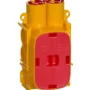 Clearance 10 stk LK Fuga indstøbningsdåse, 1,5 modul, 49 mm dyb Fuga Underlag|Dåser & Underlag